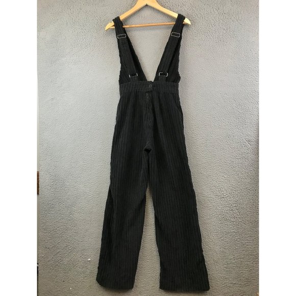 BDG  Eleanor Corduroy Cross-Back Jumpsuit black size 0 - Picture 1 of 11